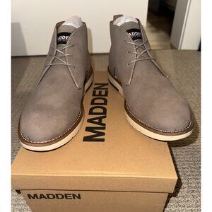 Madden Men's Ortholite Mushroom Knit Chukka Boots (Grey, Lightweight, US Size 9)